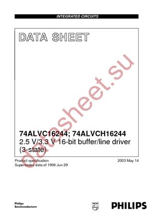 74ALVCH16244DL,112 datasheet  